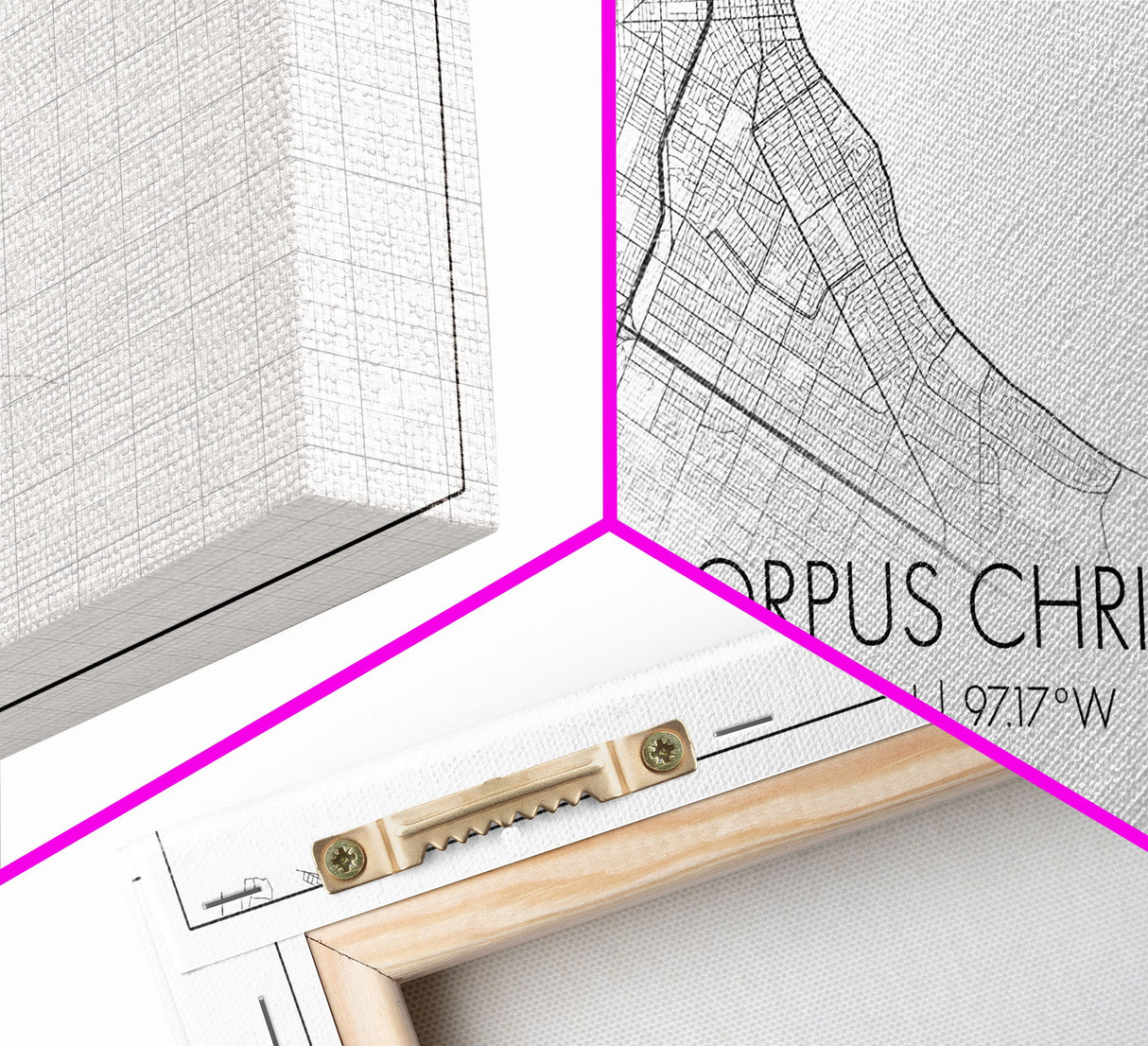 Corpus Christi Street Map, Texas Map, Map Print, Minimalist Art, Wall Art, Canvas Art, Homeschool Gifts, College Dorm Décor, Tiny Home Décor