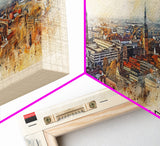 Bremen Germany Wall Art, Panoramic Travel Poster, Panoramic Framed Canvas Print, City Wall Art, Wall Hanging Home Decor, Travel Art