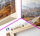 Brčko Bosnia Wall Art, Panoramic Travel Poster, Panoramic Framed Canvas Print, City Wall Art, Wall Hanging Home Decor, Travel Art