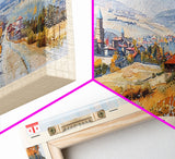 Gori Georgia Travel Print Wall Art, Panoramic City Art, Travel Art, Wall Decor, Vacation Gift, Framed Canvas Print Or Metal Art