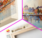 Helsingborg Sweden Travel Print Wall Art, Panoramic City Art, Travel Art, Wall Decor, Vacation Gift, Framed Canvas Print Or Metal Art