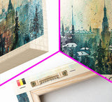 Korolyov Russia Wall Art, Panoramic Travel Poster, Panoramic Framed Canvas Print, City Wall Art, Wall Hanging Home Decor, Travel Art