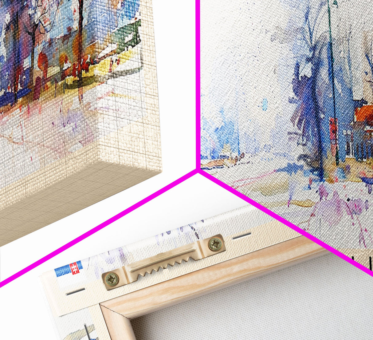 Kortrijk Belgium Travel Print Wall Art, Panoramic City Art, Travel Art, Wall Decor, Vacation Gift, Framed Canvas Print Or Metal Art