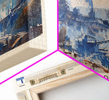 KryvyiRih Ukraine Panoramic Travel Poster, Framed Canvas Print or Metal Wall Art, Travel Art, Home Decor, Panoramic Painting, Midcentury Art