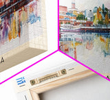 Lappeenranta Finland Panoramic Travel Poster, Framed Canvas Print or Metal Wall Art, Travel Art, Home Decor, Panoramic Painting, Midcentury Art