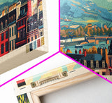 Bonn Germany Travel Print Wall Art, Panoramic City Art, Travel Art, Wall Decor, Vacation Gift, Framed Canvas Print Or Metal Art