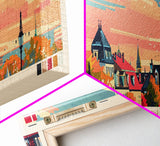 Horsens Denmark Travel Print Wall Art, Panoramic City Art, Travel Art, Wall Decor, Vacation Gift, Framed Canvas Print Or Metal Art