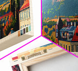 Kamianske Ukraine Wall Art, Panoramic Travel Poster, Panoramic Framed Canvas Print, City Wall Art, Wall Hanging Home Decor, Travel Art