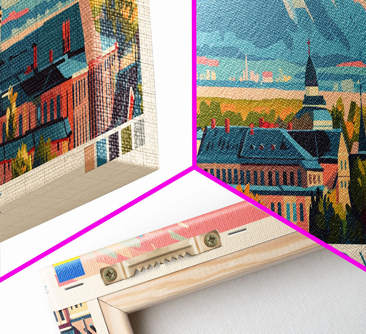 Khabarovsk Russia Travel Art, City Art, Framed Canvas Print or Metal Wall Art, Europe Travel Poster, Panoramic Wall Art, Extra Wide Wall Art