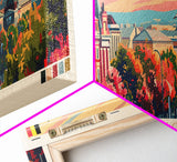 Korolyov Russia Wall Art, Panoramic Travel Poster, Panoramic Framed Canvas Print, City Wall Art, Wall Hanging Home Decor, Travel Art