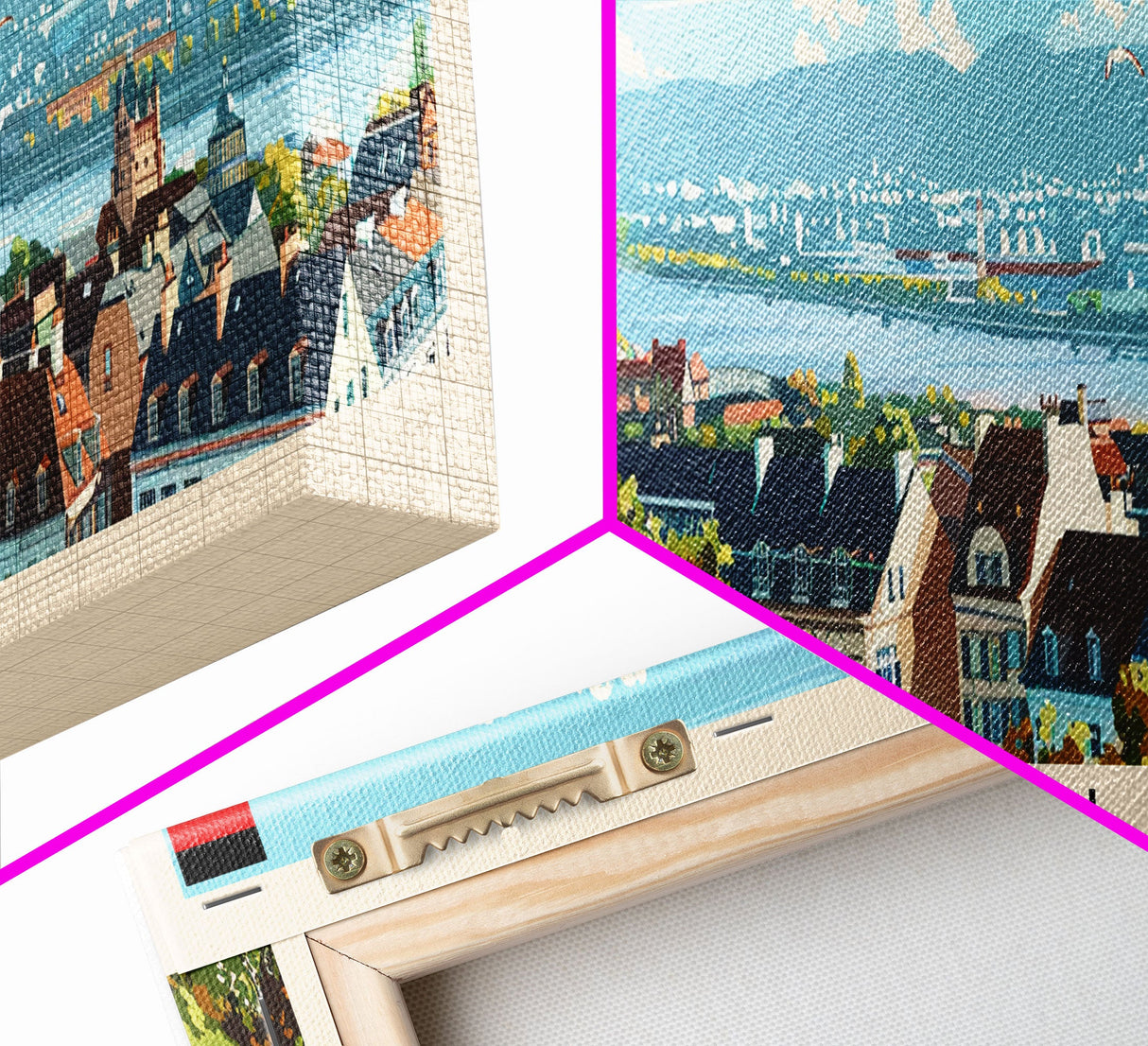 Bonn Germany Travel Print Wall Art, Panoramic City Art, Travel Art, Wall Decor, Vacation Gift, Framed Canvas Print Or Metal Art