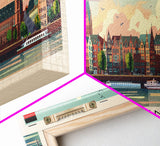 Brescia Italy Travel Print Wall Art, Panoramic City Art, Travel Art, Wall Decor, Vacation Gift, Framed Canvas Print Or Metal Art