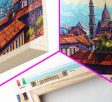 Braila Romania Travel Art, City Art, Framed Canvas Print or Metal Wall Art, Europe Travel Poster, Panoramic Wall Art, Extra Wide Wall Art