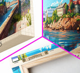 Cherepovets Russia Travel Print Wall Art, Panoramic City Art, Travel Art, Wall Decor, Vacation Gift, Framed Canvas Print Or Metal Art