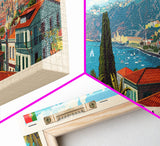 Funchal Portugal Travel Print Wall Art, Panoramic City Art, Travel Art, Wall Decor, Vacation Gift, Framed Canvas Print Or Metal Art