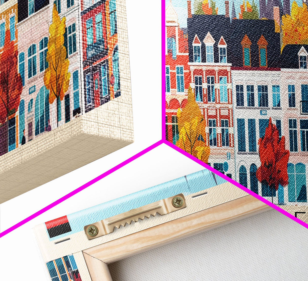 Hanover Germany Panoramic Travel Poster, Framed Canvas Print or Metal Wall Art, Travel Art, Home Decor, Panoramic Painting, Midcentury Art