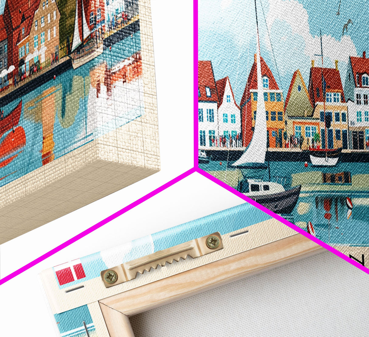 Horsens Denmark Travel Print Wall Art, Panoramic City Art, Travel Art, Wall Decor, Vacation Gift, Framed Canvas Print Or Metal Art