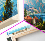 Kalamaria Greece Wall Art, Panoramic Travel Poster, Panoramic Framed Canvas Print, City Wall Art, Wall Hanging Home Decor, Travel Art