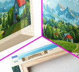 Korolyov Russia Wall Art, Panoramic Travel Poster, Panoramic Framed Canvas Print, City Wall Art, Wall Hanging Home Decor, Travel Art