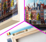 Kortrijk Belgium Travel Print Wall Art, Panoramic City Art, Travel Art, Wall Decor, Vacation Gift, Framed Canvas Print Or Metal Art