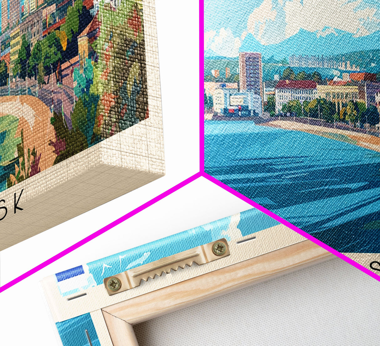 Novorossiysk Russia Wall Art, Panoramic Travel Poster, Panoramic Framed Canvas Print, City Wall Art, Wall Hanging Home Decor, Travel Art