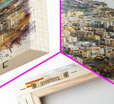 Alicante Spain Coastal City Travel Poster Art, Framed Canvas Print, Stunning Wall Art for Living Room, Bedroom Decor, Home Decoration