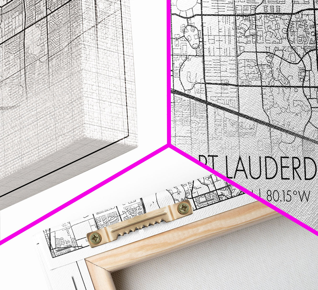 Fort Lauderdale Map, Florida Map, Map Art, Minimalist Art, Wall Art, Canvas Art, Gift For Newlyweds, Boys Room, Billiard Room Décor, Prints