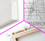 Henderson City Map, Nevada Map, Map Art, Minimalist Art, Wall Art, Canvas Art, Office Art, Cabin Gifts, Hanging Wall Décor, Trendy Wall Art