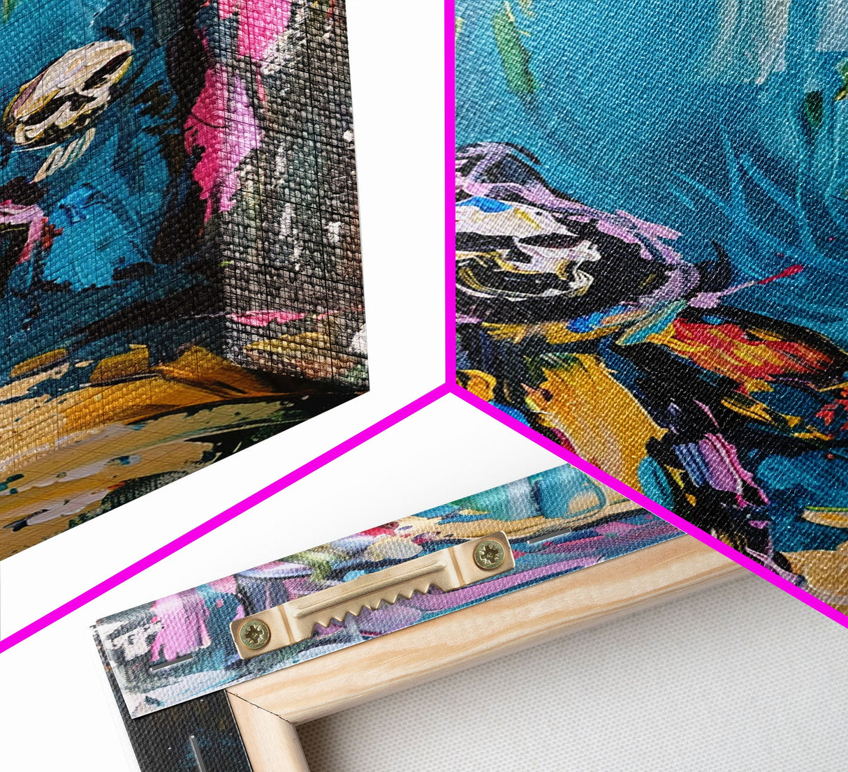 Halloween Ghostly Figure with Lantern Framed Canvas Print, Spooky Wall Art, Home Decor, Haunted Decor, Gift Idea, Night Haunt