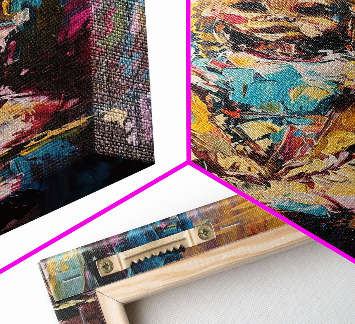 Halloween Ghost Eating Cake, Framed Canvas Print, Wall Art, Spooky Decor, Halloween Decoration, Living Room Art, Unique Gift