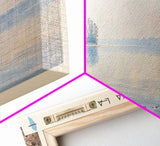 Chippewa Lake Ohio Framed Canvas Print, Lake House Decor, Panoramic Wide Art, Travel Poster, Modern Lake Painting, Nature Art