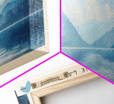 Kaghasuk Lake Framed Canvas Print, Panoramic Lake House Decor, Wall Art, Travel Poster, Stunning Lake Painting, Nature Art