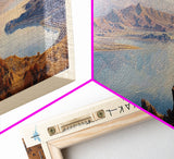 Kamilukuak Lake Framed Canvas Print, Lake House Decor, Panoramic Wall Art, Travel Poster, Captivating Lake Painting, Nature Art