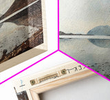 Kaminuricek Lake Qamanirjuaq Lake Framed Canvas Print, Panoramic Lake House Decor, Wall Art, Travel Poster, Serene Lake Painting, Nature Art