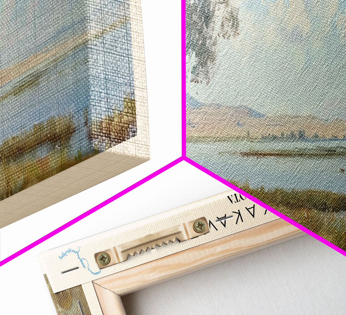 Lake Sakakawea, Boho Art, Beautiful Landscape, Travel Poster Art, Wall Art, Home Decor, Nature Scene, Lake Painting, Minimalist Art, Modern Art, Travel Print, Framed Canvas Print, Lake House Decor, Panoramic Print