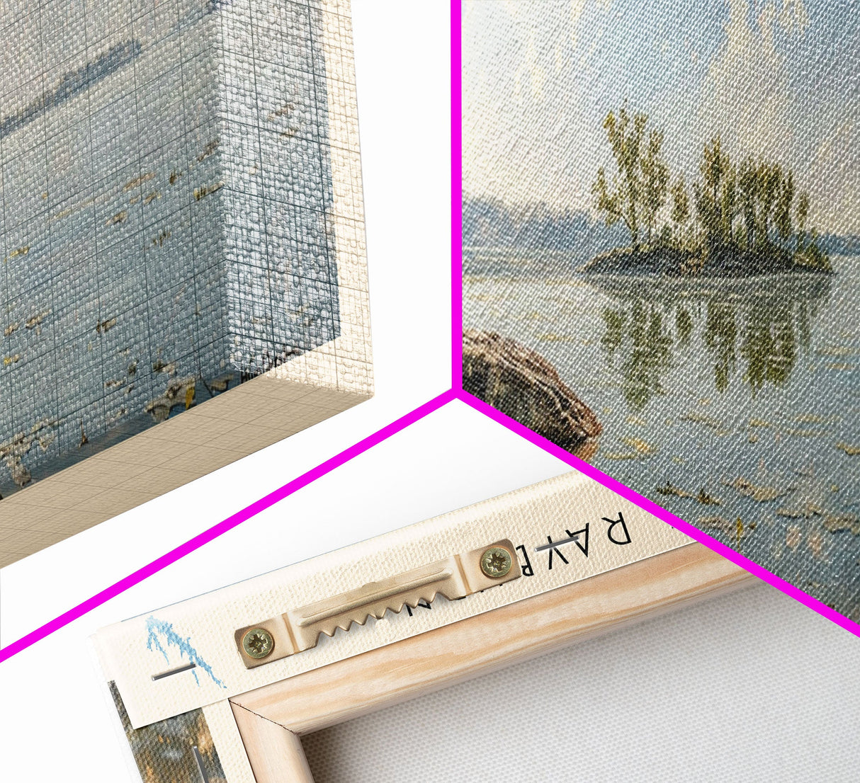 Lake Sam Rayburn, Boho Art, Serene Landscape, Travel Poster Art, Wall Art, Home Decor, Nature Scene, Lake Painting, Minimalist Art, Rustic Art, Travel Print, Framed Canvas Print, Lake House Decor, Panoramic Print