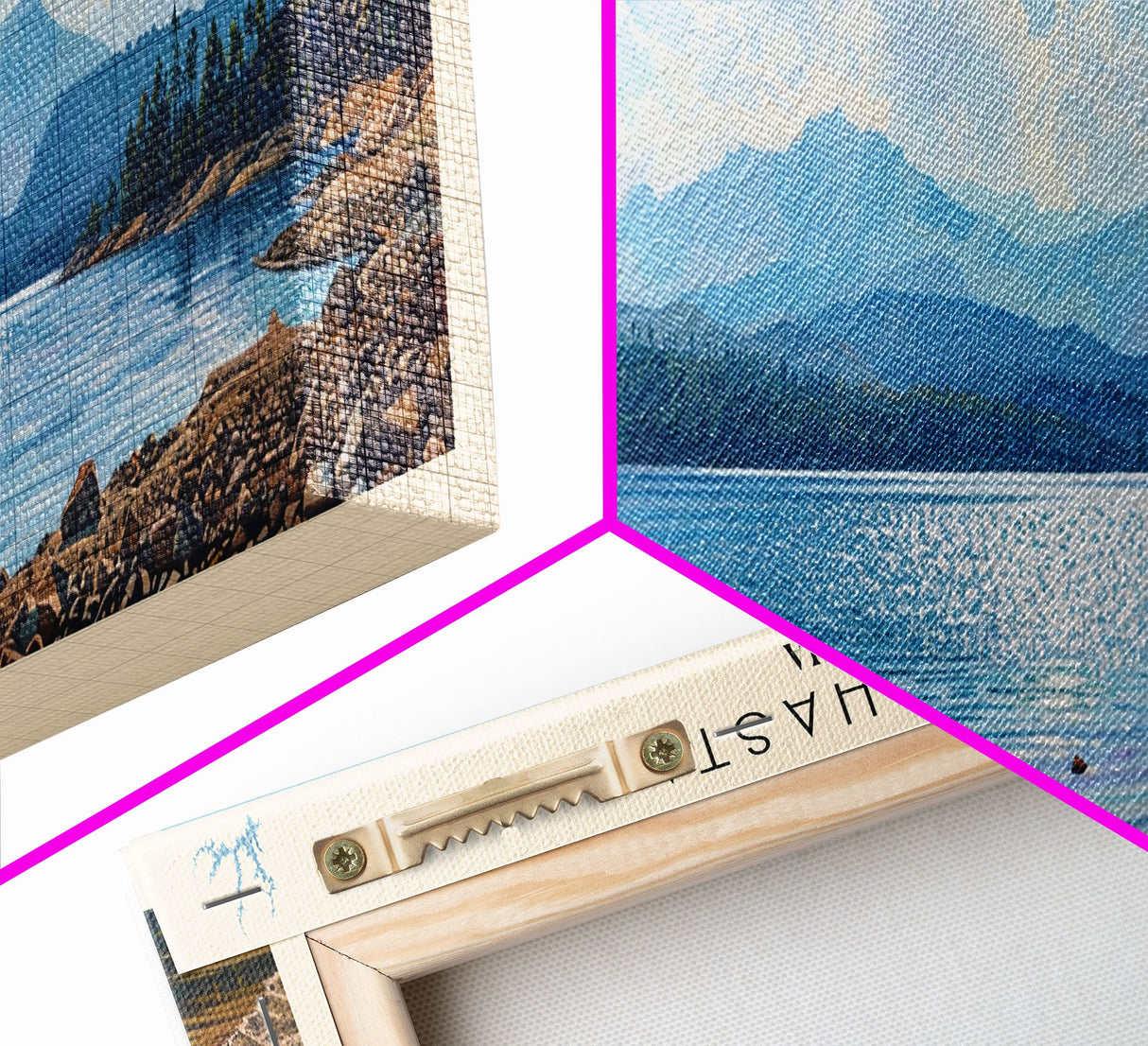 Lake Shasta, Boho Art, Beautiful Landscape, Travel Poster Art, Wall Art, Home Decor, Nature Scene, Lake Painting, Minimalist Art, Rustic Art, Travel Print, Framed Canvas Print, Lake House Decor, Panoramic Print