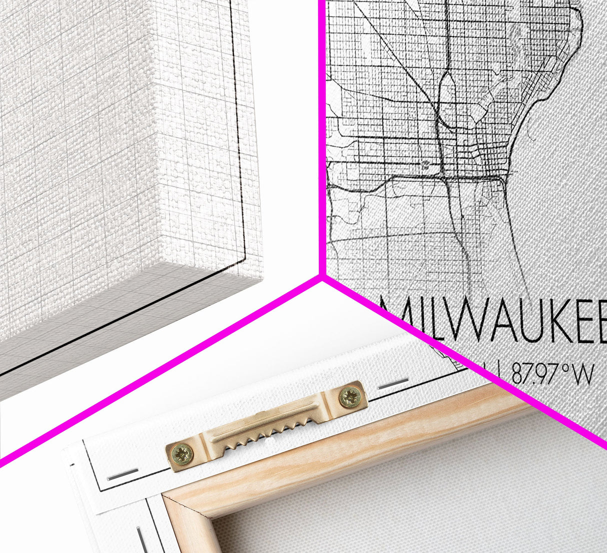 Milwaukee City Map, Wisconsin Map, Map Art, Minimalist Wall Art, Wall Art, Canvas Art, Country Home Art, Girl Room Décor, College Décor
