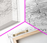 Knoxville Street Map, Tennessee Map, City Map Art, Modern Wall Art, Wall Art, Canvas Print, Travel Art, Aviation Gifts, Wall Art For Bedroom