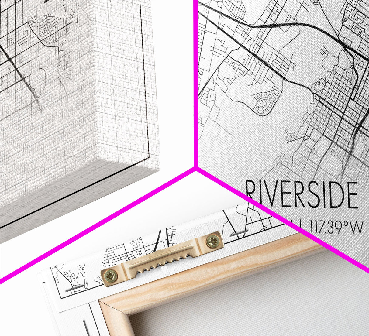 Riverside City Map, California Art, Map Print, Minimalist Wall Art, Wall Art, Canvas Art, Dorm Room Décor, Gift For Husband, Cabin Wall Art