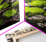 Distressed Canvas Print Cactus art southwest wall art desert landscape painting guest room art warm decor
