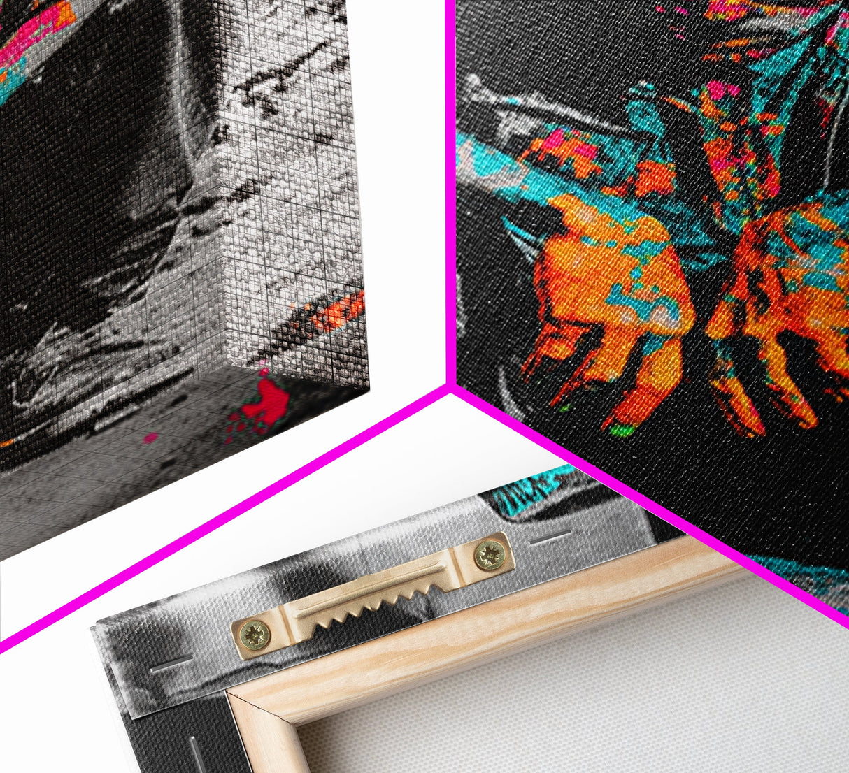 Colorful Cowboy, Graffiti Wall Art, Chicano Art, Modern Western Art, Moody Art, Rustic Decor, Urban Art, Canvas Print, Gift Idea