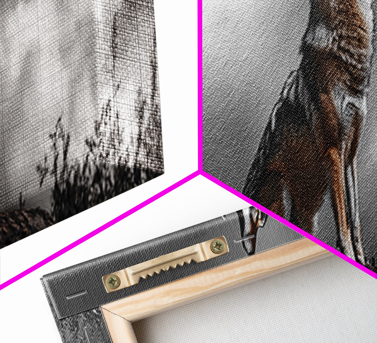 Howling Coyote, Wildlife Art, Nature Wall Art, Rustic Decor, Moody Art, Above Sofa Art, Horizontal Wall Art, Canvas Print
