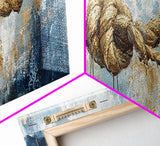 Nautical Rope Art, rustic decor, nautical painting, coastal decor, farmhouse art, wabi sabi art, framed canvas print, moody art