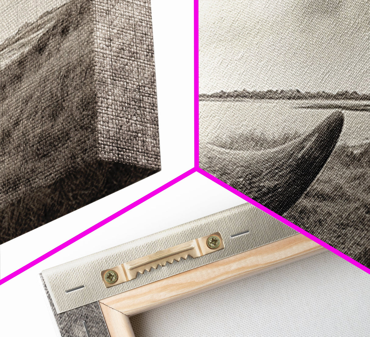 Driftwood Sculpture, Wabi Sabi Art, Canvas Print, Coastal Decor, Rustic Wall Art, Nature Photography, Extra Wide Art, Living Room Art