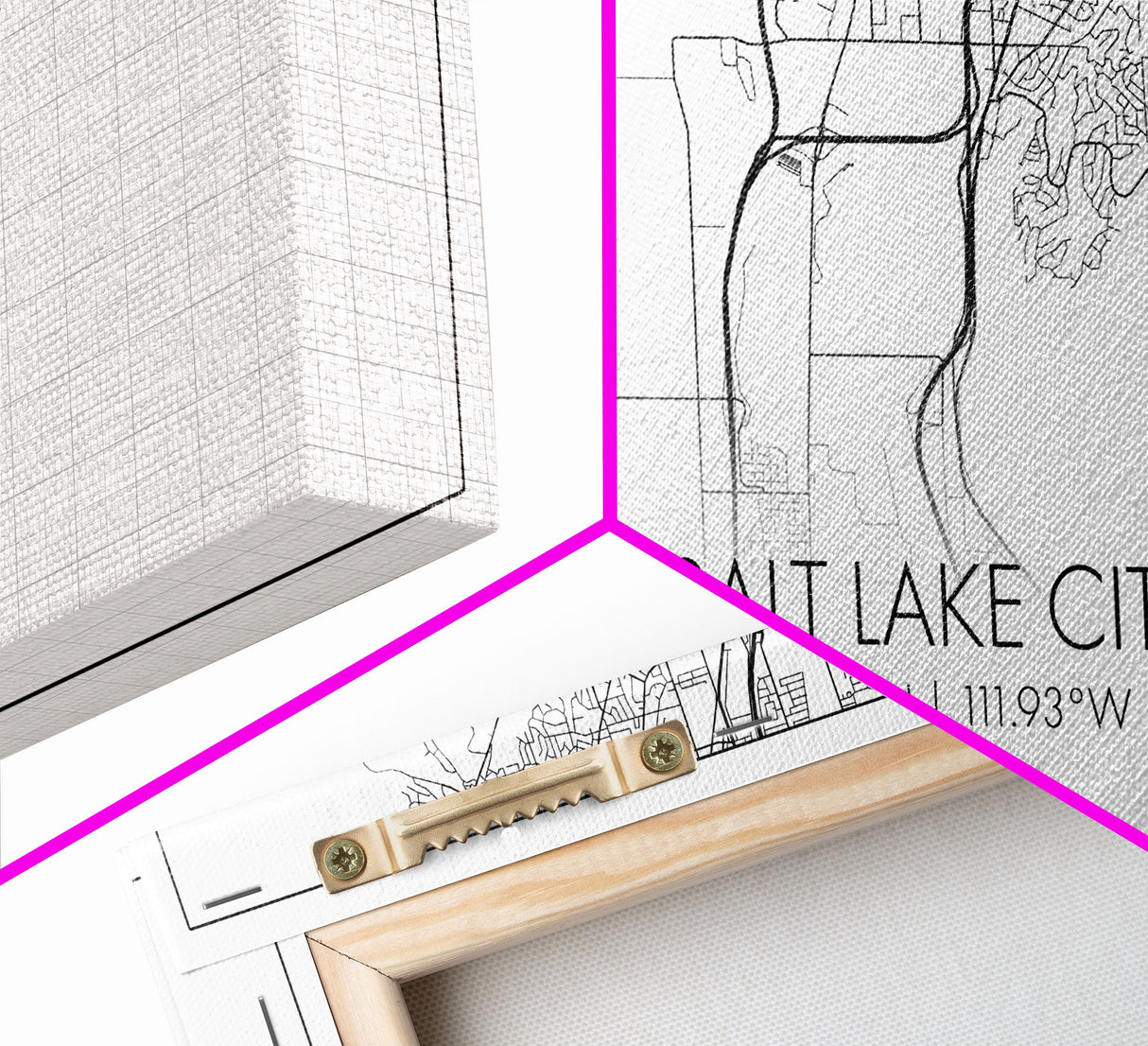Salt Lake City Map, Utah Art, Map Print, Minimalist Wall Art, Wall Art, Canvas Art, Gift For Couples, Dorm Room Art, Rustic Wall Décor
