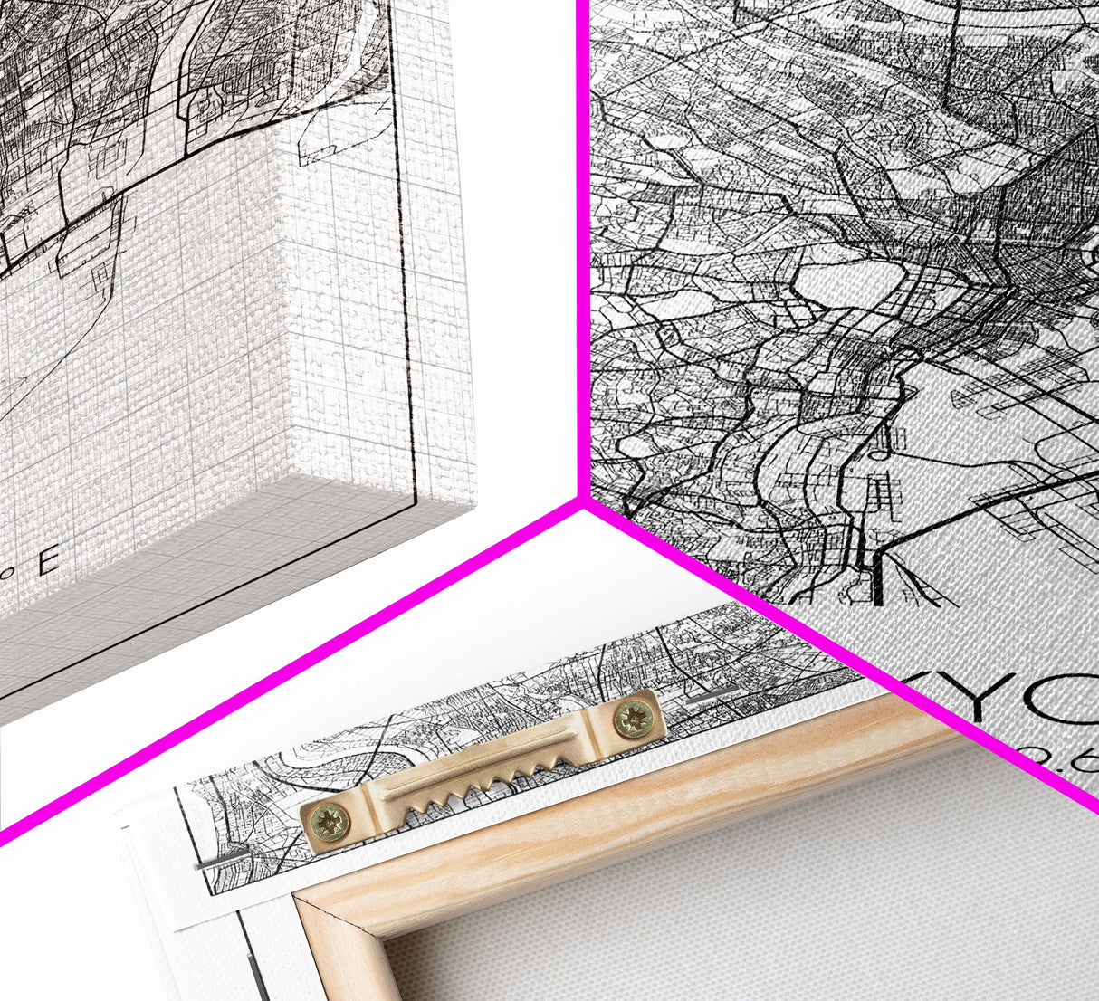 Tokyo Street Map, Japan Map, Asia City Map Print, Modern Wall Art, Wall Art, Canvas Print, Graduation Gift, Home Office Décor, Travel Print