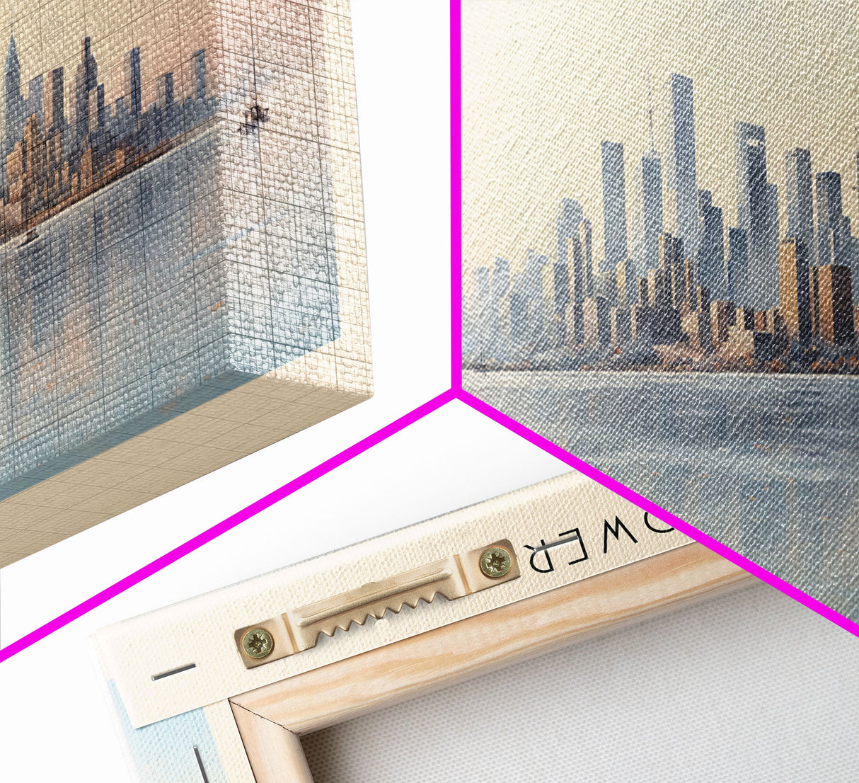 CN Tower Framed Canvas Print Travel Poster | Wall Art | Home Decor | Gift For Travel Lover | Wall Hanging | Original Art