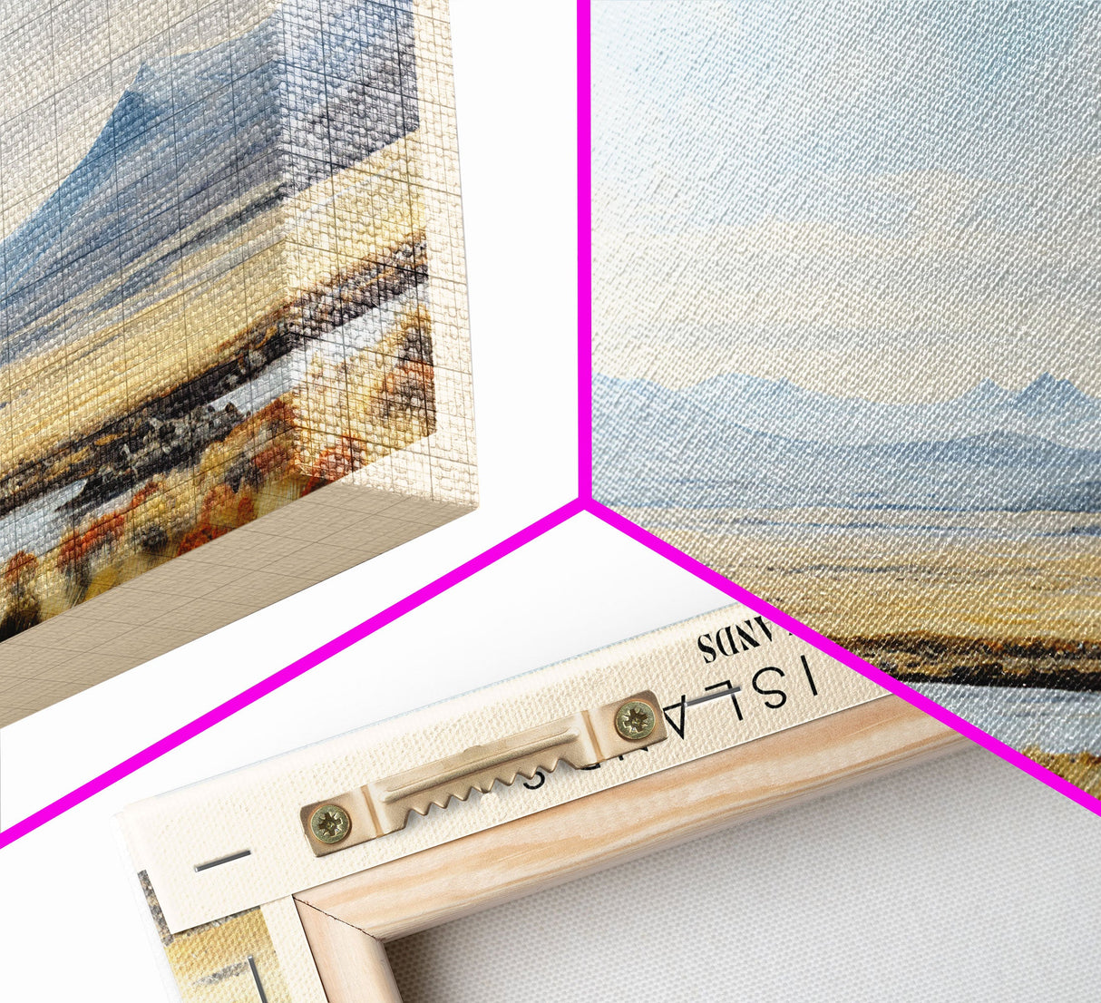 Falkland Islands Framed Canvas Print Travel Poster | Wall Art | Home Decor | Gift For Travel Lover | Wall Hanging | Original Art