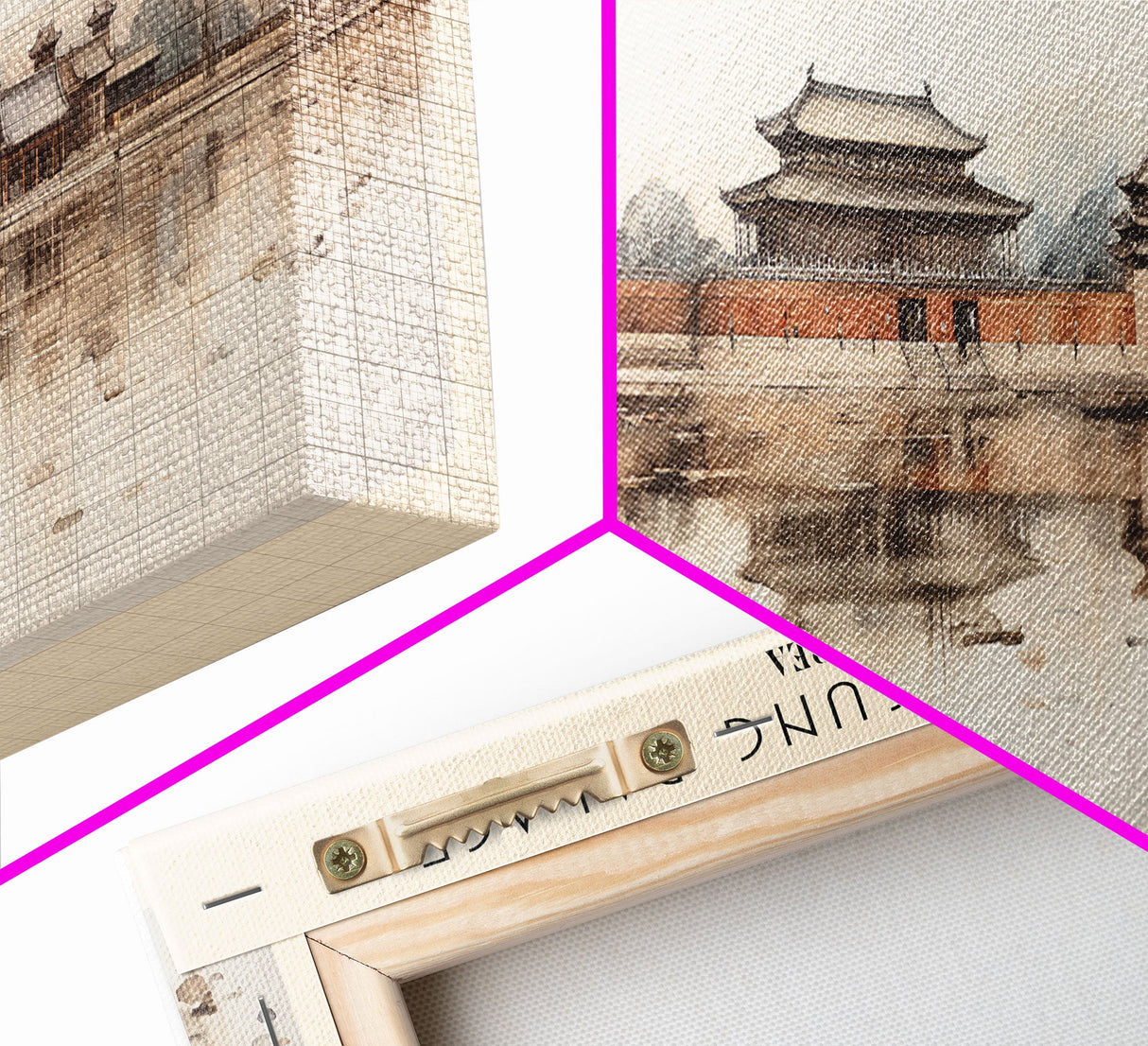 Gyeongbokgung Palace Travel Print Wall Art, Travel Poster Print, Retro Style COUNTRY Home Decor, Wall Hanging, Travel Gift Idea, Unique Metal Art